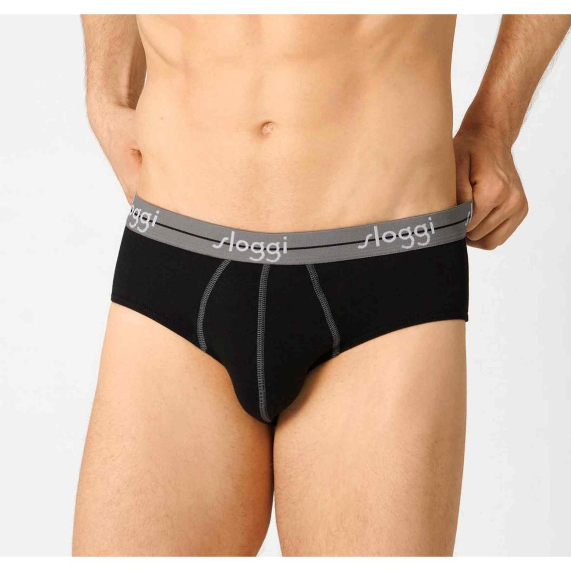 Sloggi lot de 2 slips midi homme colis de 24