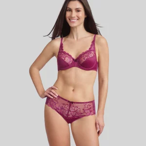 Playtex - Ensemble essential élégance violet impérial colis de 15 sg et 10 bas